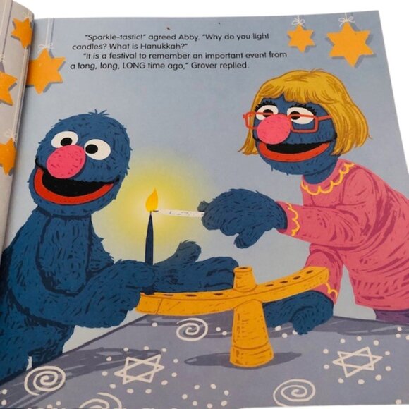 Grover's Eight Nights of Light (Sesame Street)  Paperback – Sticker Book, Septem - Picture 3 of 7